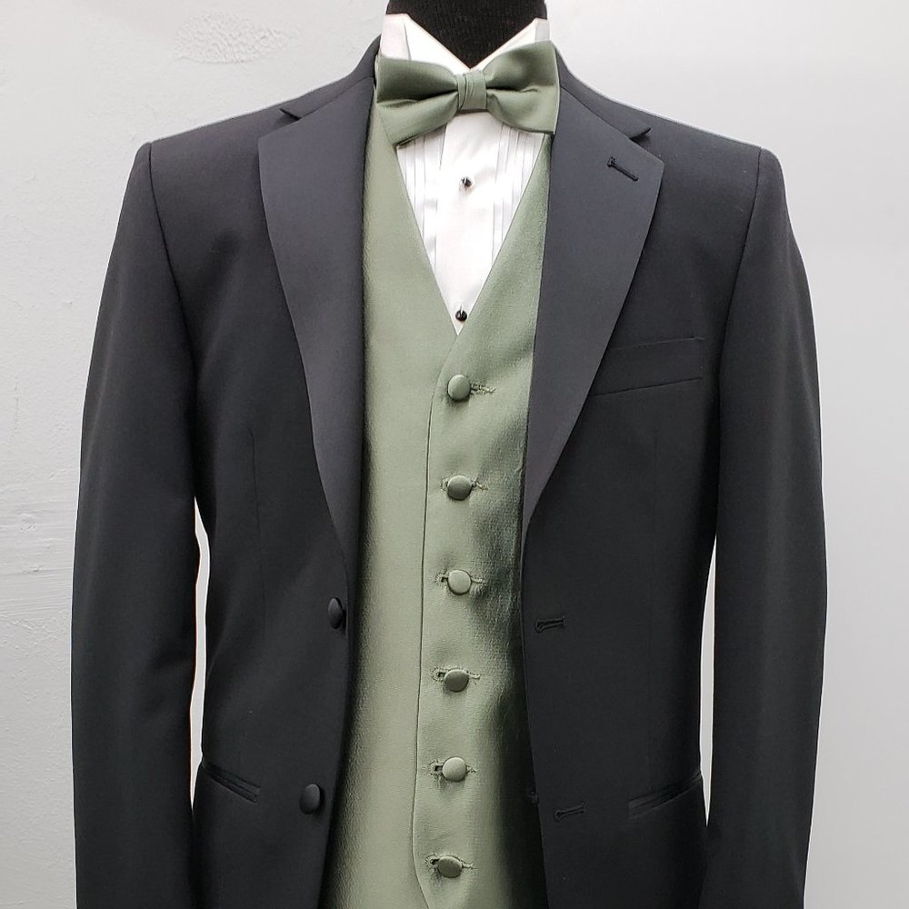 Neil Allyn Two Button Black Tuxedo Jacket
